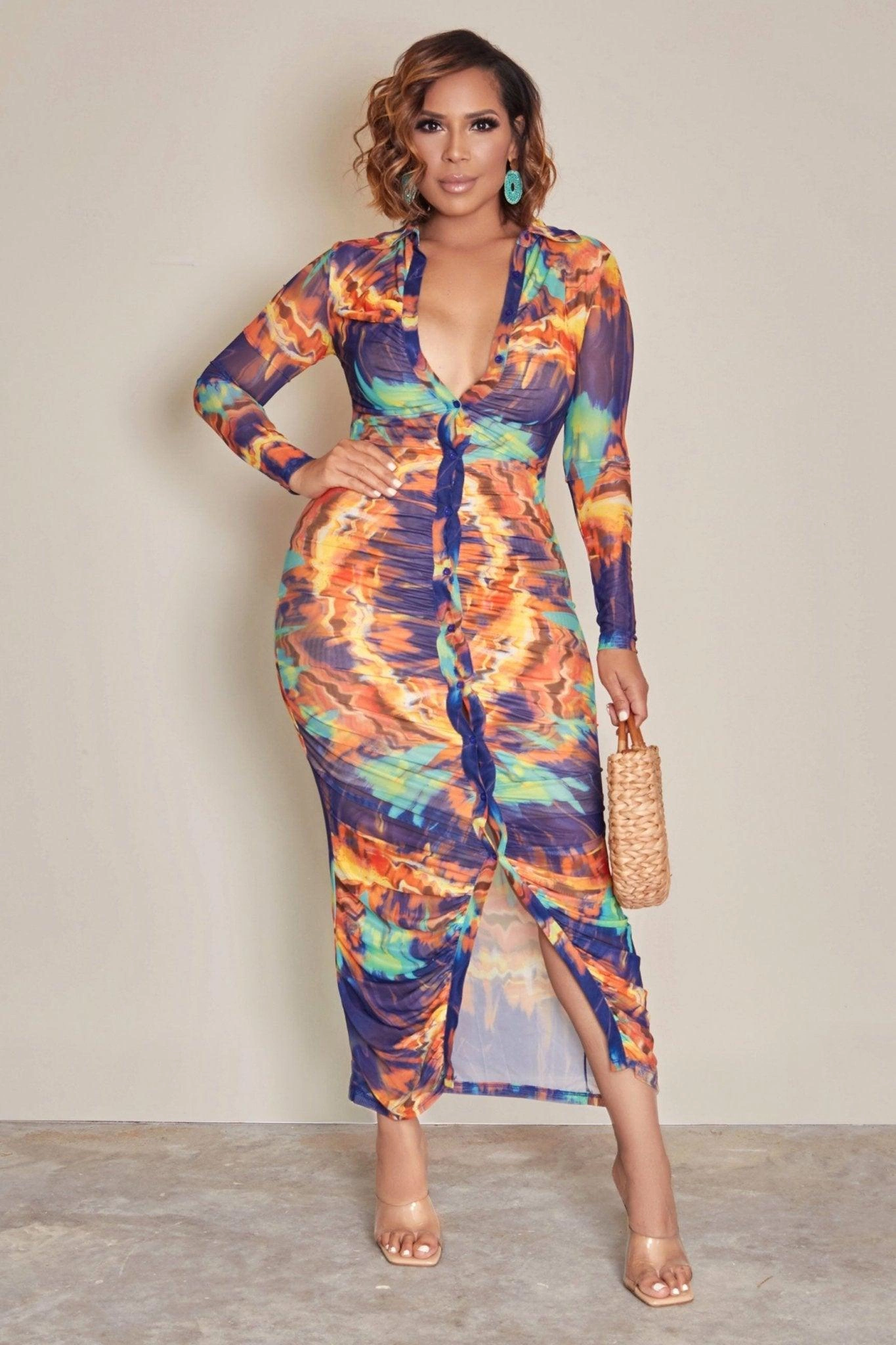Abito Yanine Tie Dye: Estate Vibrante, Stile Irresistibile, Effetto Wow!